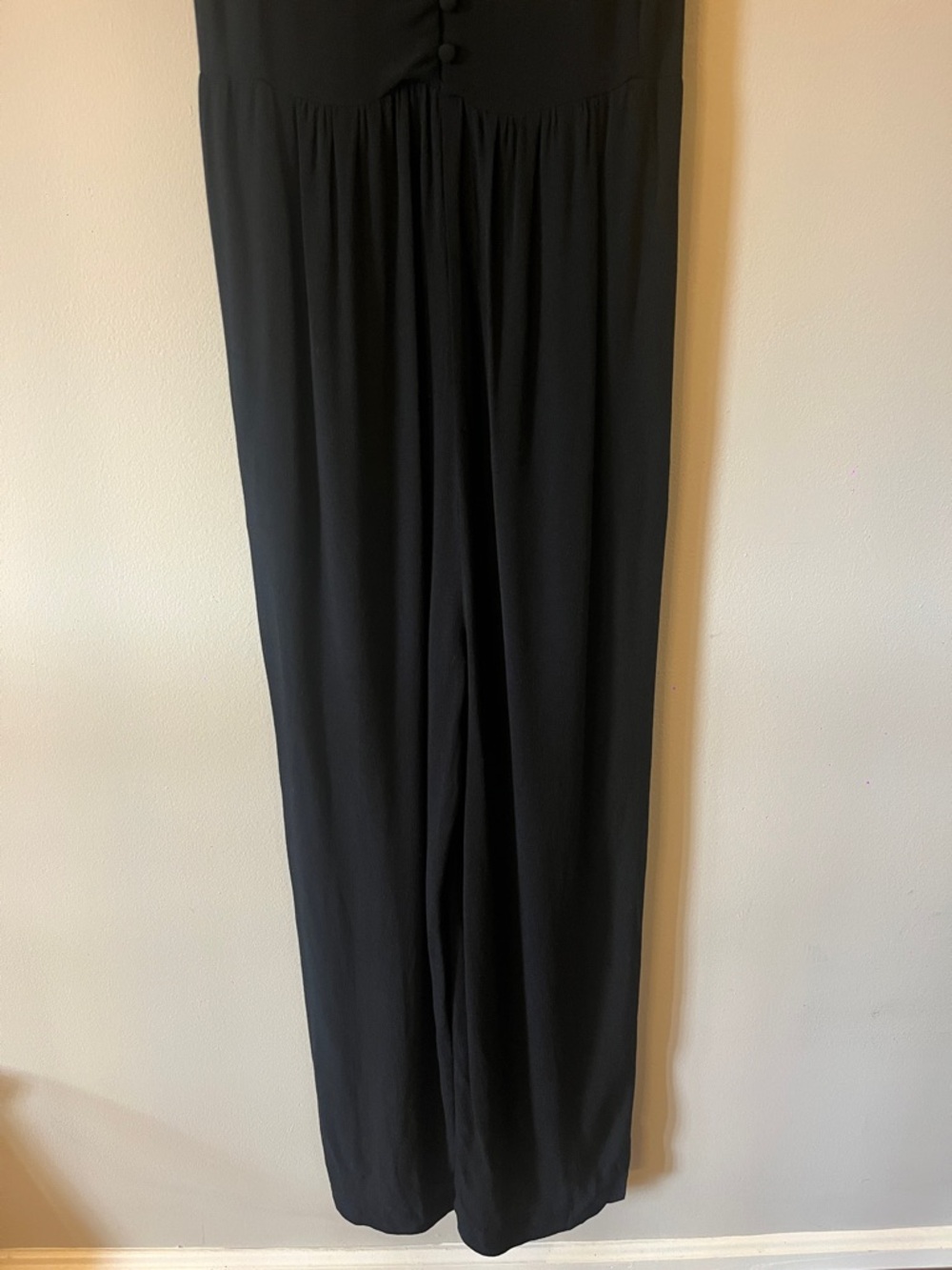Madewell Black Maxi Dress with Button-Front Bodice - Picture 2 of 7